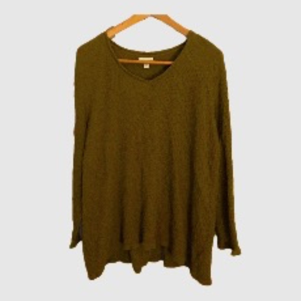 PureJill Cotton Long Sleeve Textured Tee XL EUC by J. Jill